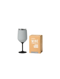 HUSKI WINE TUMBLER - STONE GREY