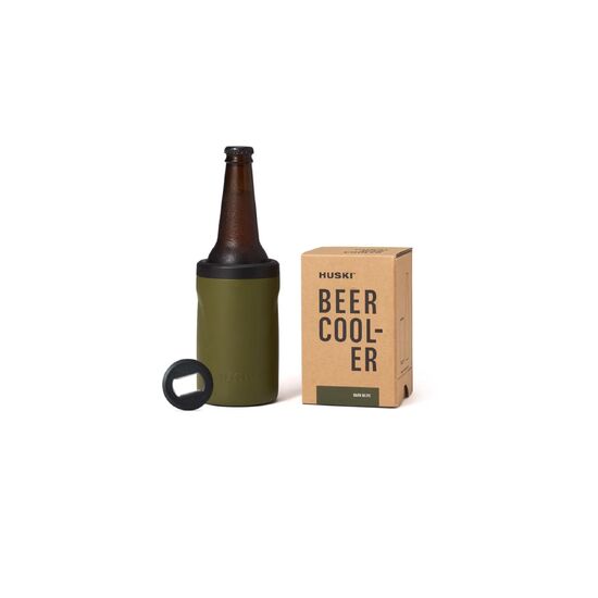 HUSKI BEER COOLER - DARK OLIVE