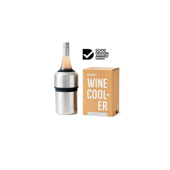 HUSKI WINE COOLER - BRUSHED STAINLESS STEEL